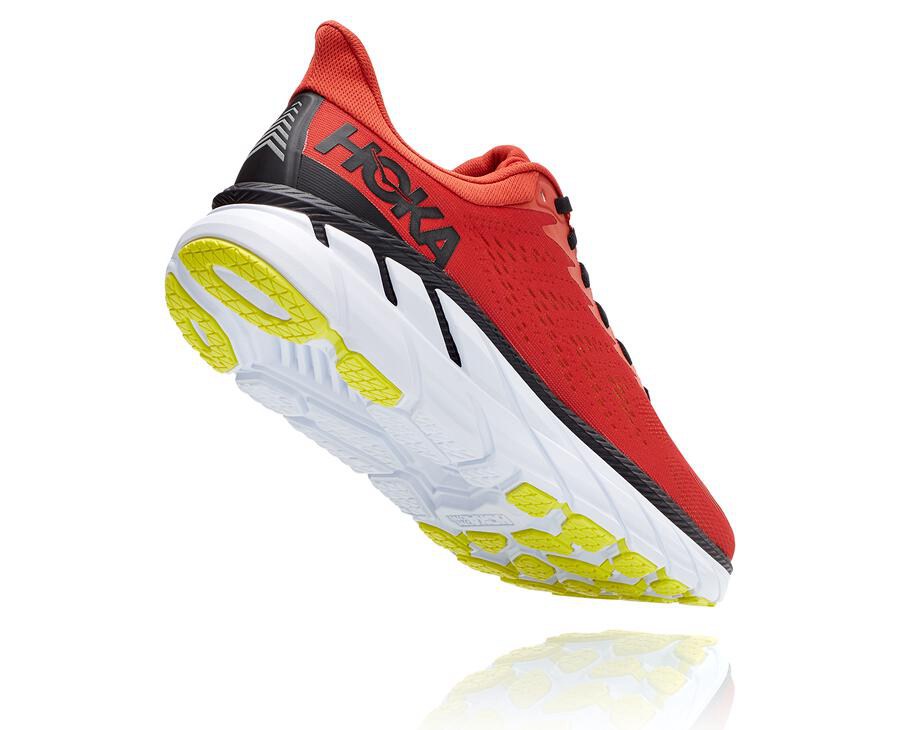 Hoka One One Koşu Ayakkabısı Erkek Kırmızı - Clifton 7 - WE7935084